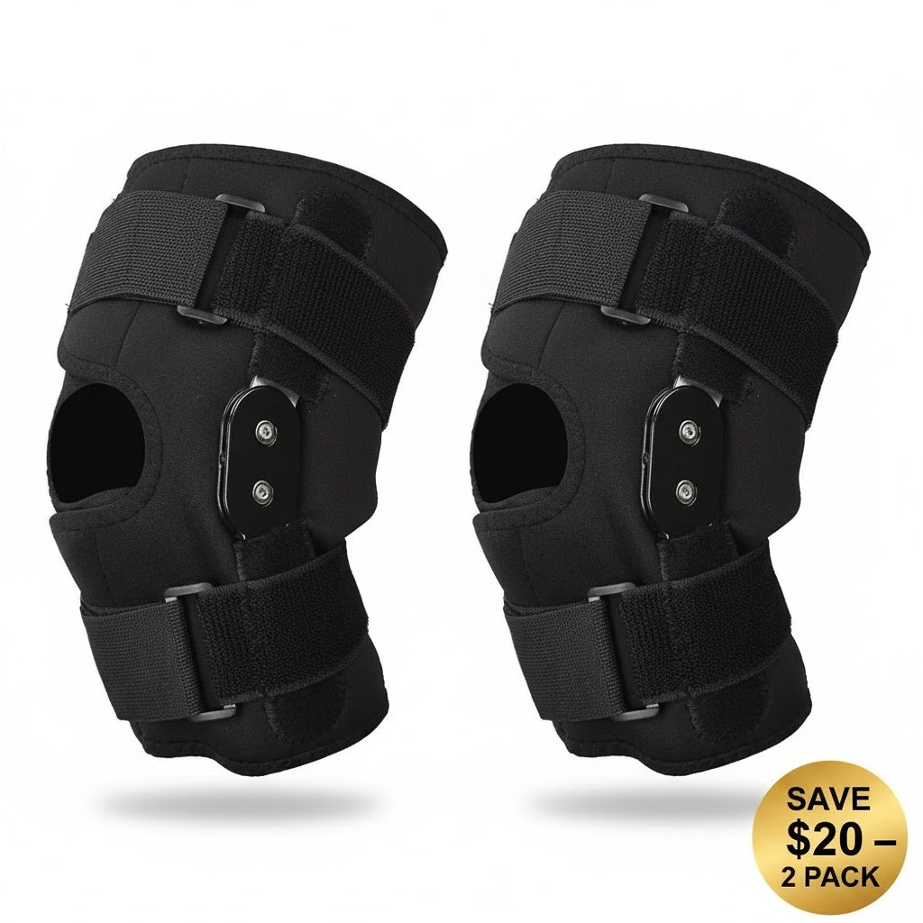 2 Knee Hinged Knee Braces (right and left knee)